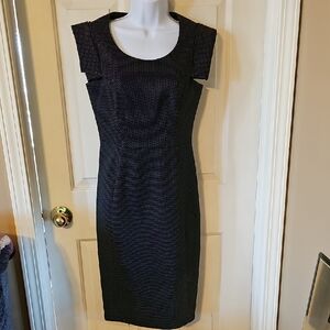 Calvin Klein Black Cap Sleeve Dress